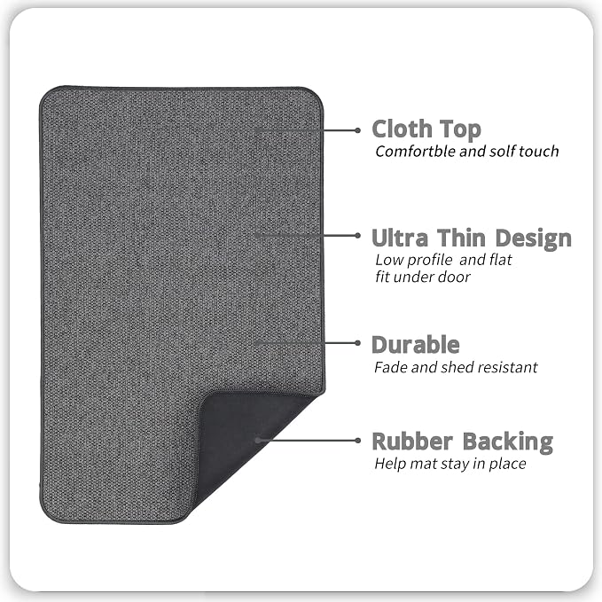 Bath Mat, Ultra Thin Bathroom Runner Rugs, Large Bath Mats - Image 2