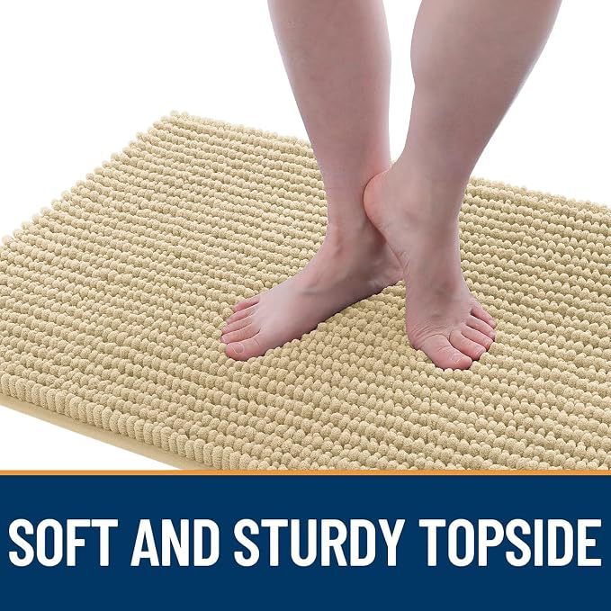 OLANLY Dog Door Mat for Muddy Paws 44x32, Ultra Absorbent Chenille Mud Doormat - Image 3