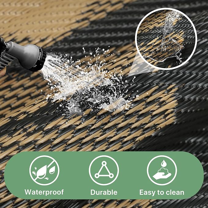 GENIMO Waterproof Outdoor Rug 10' x 14' - Image 5