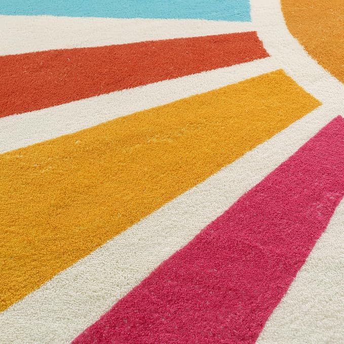 STARUIA Small Round Rug 4 Ft Washable Round Rug - Image 5