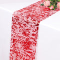 Snowkingdom 2Pcs Red Table Runner Roll Sequin Glitter Metallic Foil Sparkly by Snowkingdom