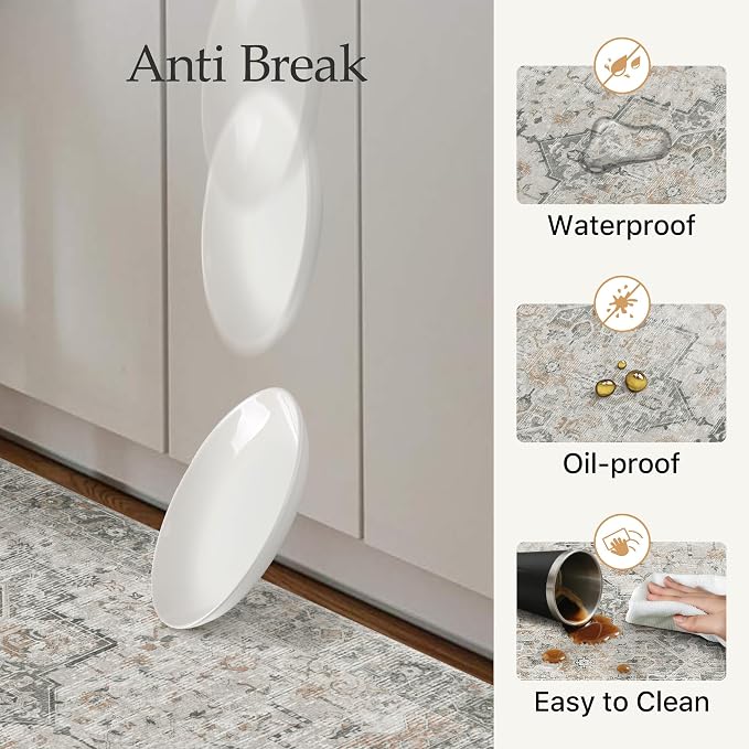 GENIMO Kitchen Mats for Floor, Washable Anti Fatigue Mat for Cushioned - Image 5
