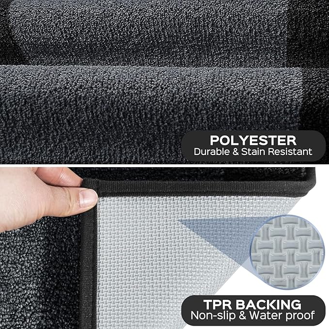Washable Area Rug 48" x 48", Non Slip Kitchen Rug - Image 3