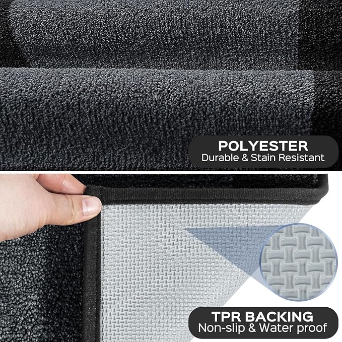 Machine Washable Runner Rug 32" x 96", Non Slip Kitchen Mat - Image 3