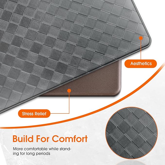 TranquilRelax Kitchen Mats, Cushioned Anti Fatigue Kitchen Mats - Image 6