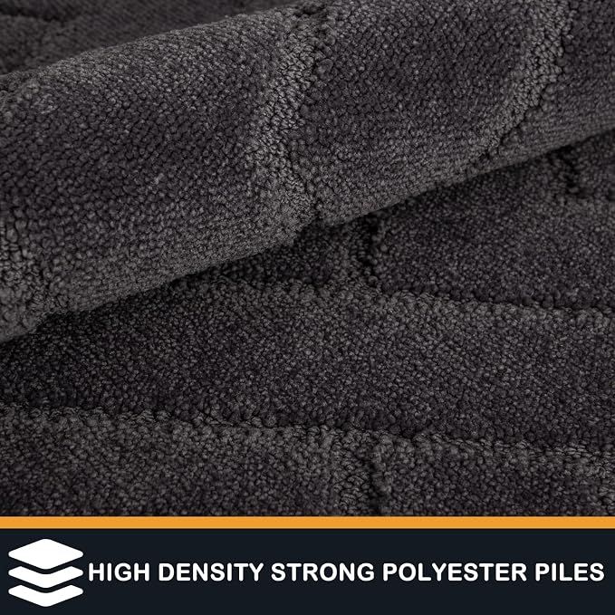 PURRUGS Dirt Trapping Door Mat 36" x 36", Non-Slip Machine Washable Entry Rug - Image 3