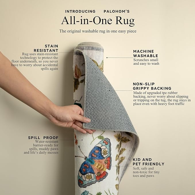 Machine Washable Kitchen Runner Rugs: 2'6"x8' Hallway Runner Stain Resistant - Image 4