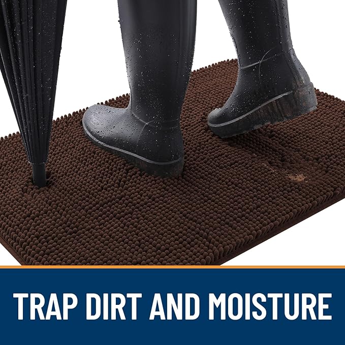 OLANLY Dog Door Mat for Muddy Paws 47x24, Absorbs Moisture and Dirt, Absorbent - Image 2