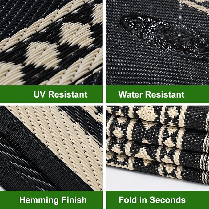 RURALITY Outdoor Rugs 5x8 Waterproof - Image 4