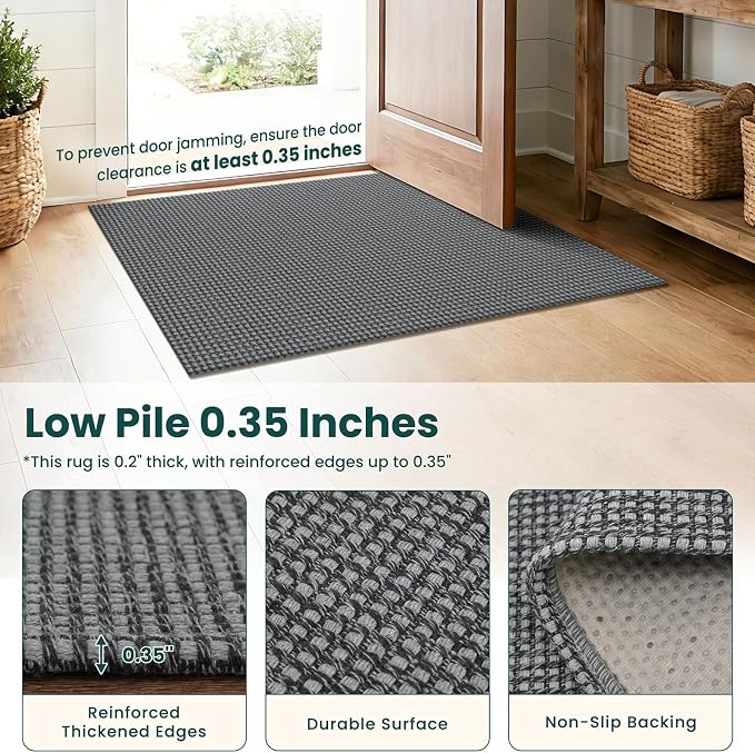 KOZYFLY Runners for Hallways 3x8 ft Washable Kitchen Runner Non Slip Rubber - Image 4