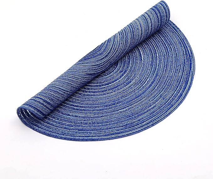 SHACOS Round Braided Placemats Set of 8 Round Table Mats - Image 6