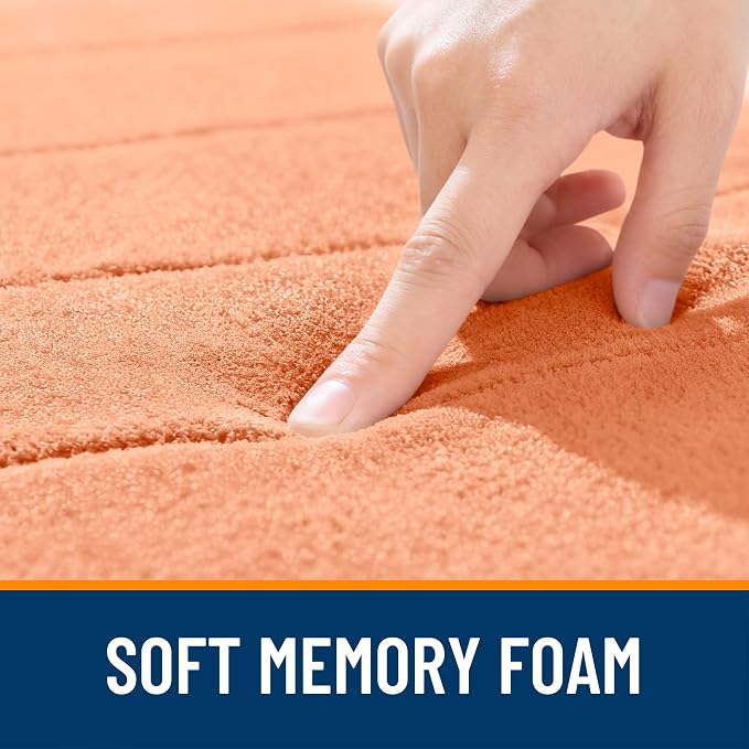 OLANLY Memory Foam Bath Mat 70x46, Super Soft Absorbent Bathroom Rugs, Quick Dry - Image 5