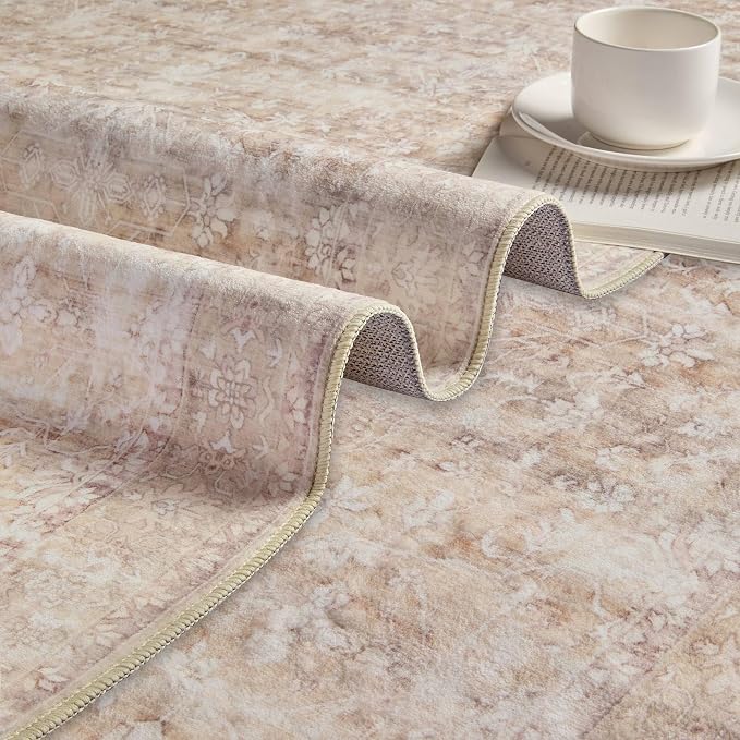 Latte&Fog 6x9 Beige Rugs for Living Room, Large Area Rug for Bedroom, Dining - Image 8