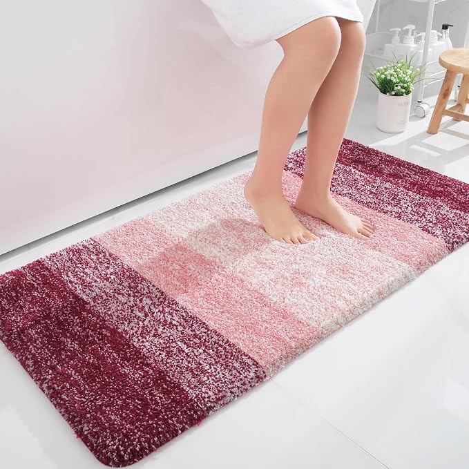 OLANLY Large Bathroom Rugs Mat 50x30, Extra Soft Absorbent Microfiber Bath Rugs by OLANLY