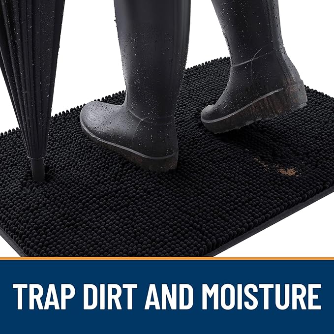 OLANLY Dog Door Mat for Muddy Paws 54x24, Absorbs Moisture and Dirt, Absorbent - Image 2