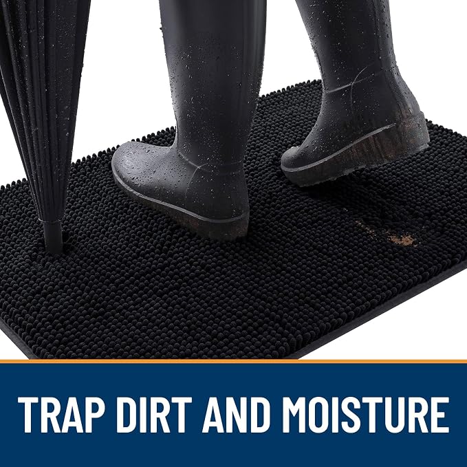 OLANLY Dog Door Mat for Muddy Paws 44x32, Absorbs Moisture and Dirt, Absorbent - Image 2