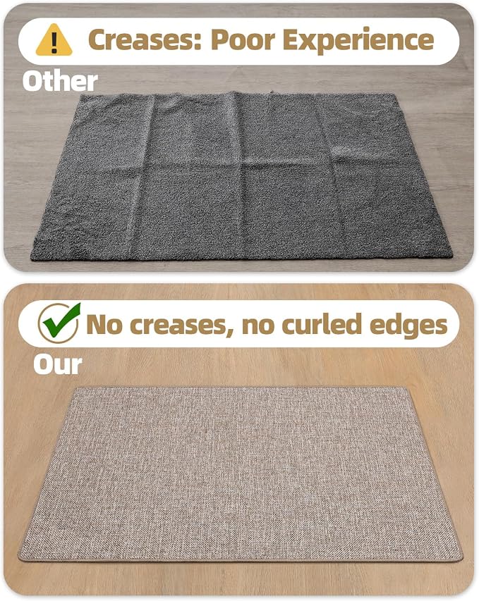 Color&Geometry Ultra Thin Indoor Door Mat 32"x48", Non Slip Rubber Backed Dirt - Image 5