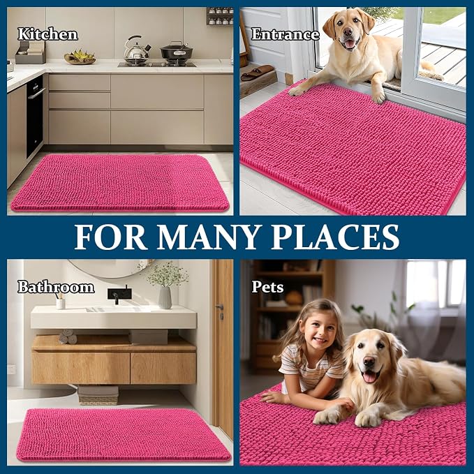 OLANLY Dog Door Mat for Muddy Paws 70x46, Absorbs Moisture and Dirt, Absorbent - Image 8