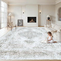 XLUEZ Area Rug 10x12 Living Room Rugs, Machine Washable Vintage Distressed by XLUEZ