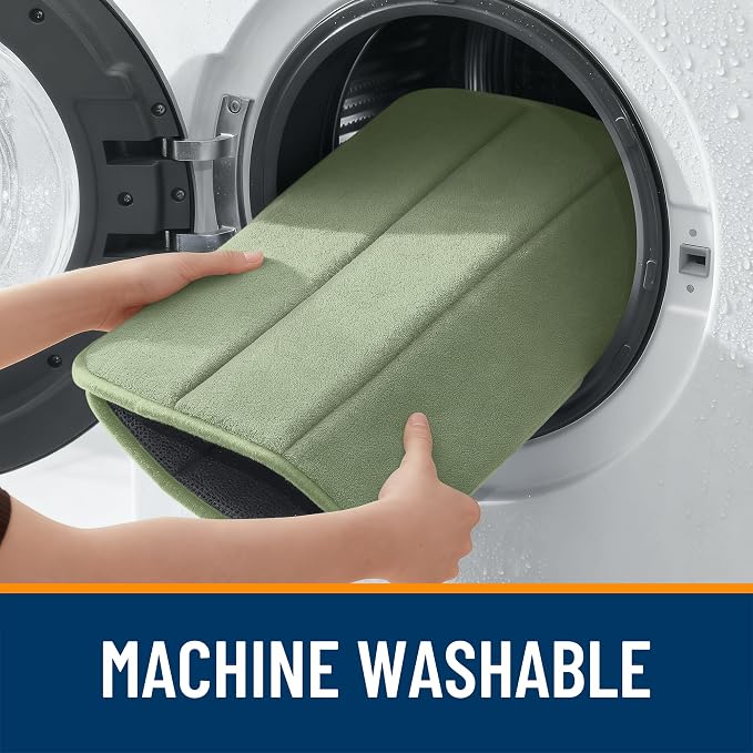 OLANLY Memory Foam Long Bathroom Rugs Runner 47x24, Super Soft Absorbent Bath - Image 8
