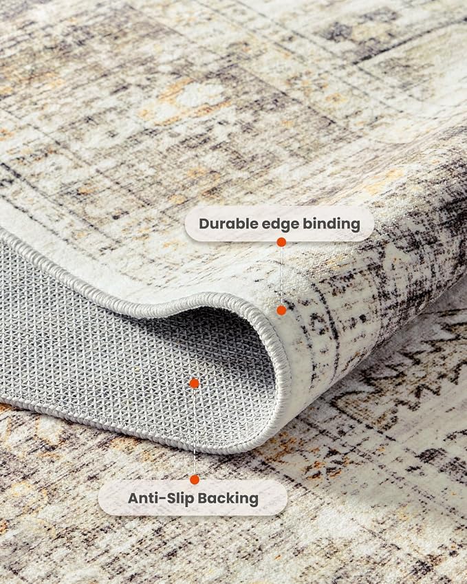 AMADA HOMEFURNISHING 2x6 Washable Runner Rug, Non-Slip Backing & Durable Edge - Image 6