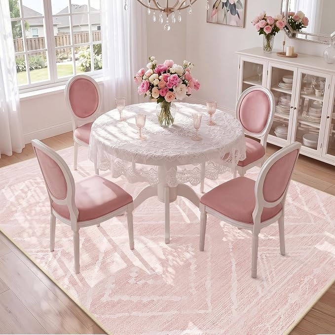 BESTSWEETIE Area Rug 8x10 Rug Machine Washable Non-Slip Low Pile Print Pattern - Image 6