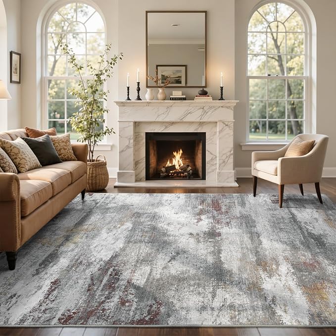 8x10 Ft Large Abstract Area Rugs - Image 3