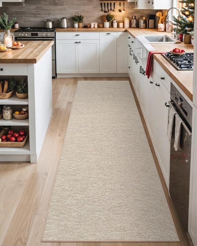 DEXI Hallway Runner Rug 2'4"x12', Non Slip Rubber Backed Runners Carpet - Image 5