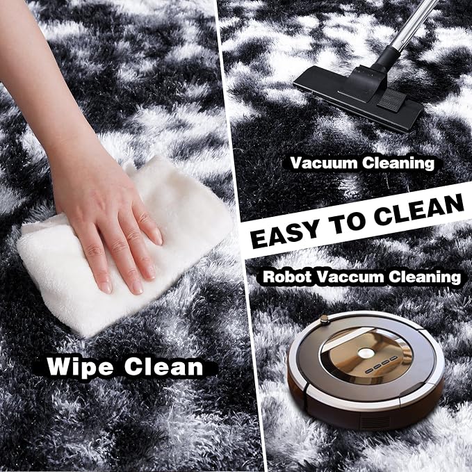 Area Rugs 9x12 for Living Room, Ultra Soft Fluffy Rugs for Bedroom, Non-Slip - Image 4