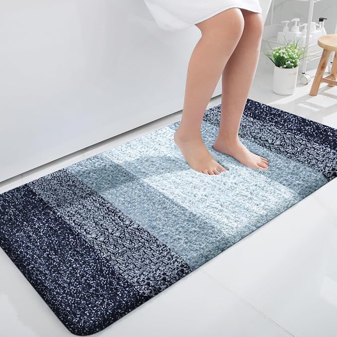 OLANLY Large Bathroom Rugs Mat 50x30, Extra Soft Absorbent Microfiber Bath Rugs by OLANLY