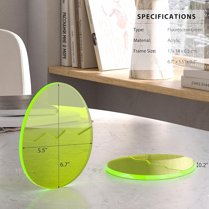 Acrylic Coaster Decorative Plates, Office Desk Accessories - Image 4