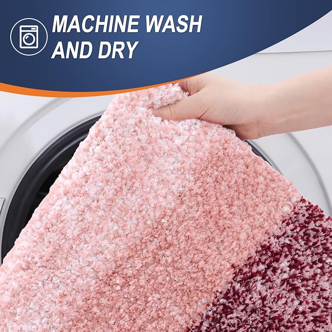 OLANLY Large Bathroom Rugs Mat 50x30, Extra Soft Absorbent Microfiber Bath Rugs - Image 6