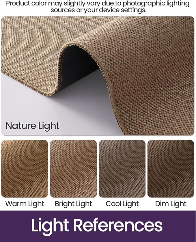 DEXI Hallway Runner Rug 2'8"x12', Non Slip Rubber Backed Runners Carpet - Image 3
