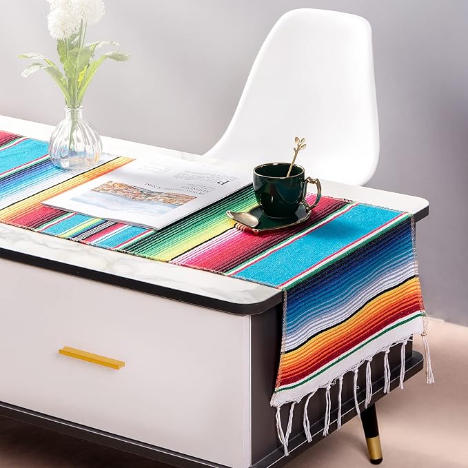 Mexican Table Runner Fiesta Mexican Theme Party Decoration - Image 2