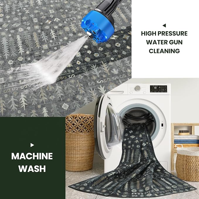 8x10 Washable Area Rug, Soft Area Rugs - Image 3