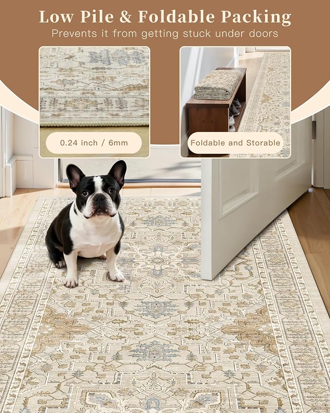 Madane Hallway Runner Rug 2x12, Long Washable Runner Rugs 12ft - Image 6