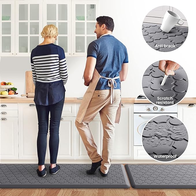 Kitchen Mat Cushioned Anti-Fatigue Floor Mat, Waterproof Non-Skid Ergonomic - Image 6