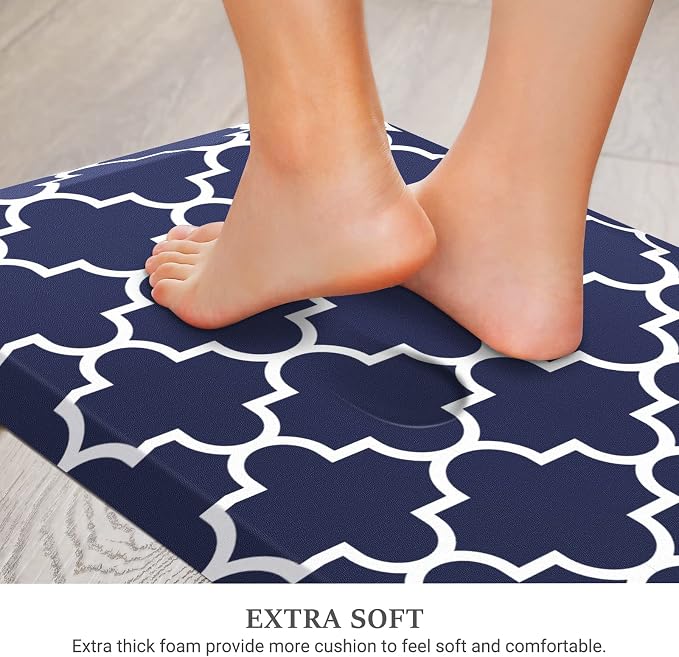 WISELIFE Kitchen Runner Rugs Anti-Fatigue mats, 17.3"x 28", Non Slip Waterproof - Image 3