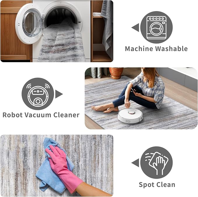 3x18 Washable Hallway Runner Rug: Extra Long Runners - Image 3