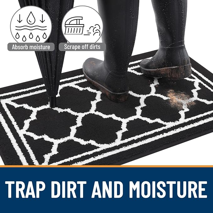 Buganda Long Indoor Door Mat, Dirt-Resistant and Absorbent Doormat, Low Profile - Image 2