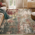 RELEANY Washable Area Rugs 5'x8' Non-Slip Modern Abstract Soft by RELEANY