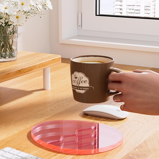 Acrylic Coaster Decorative Plates, Office Desk Accessories - Image 3