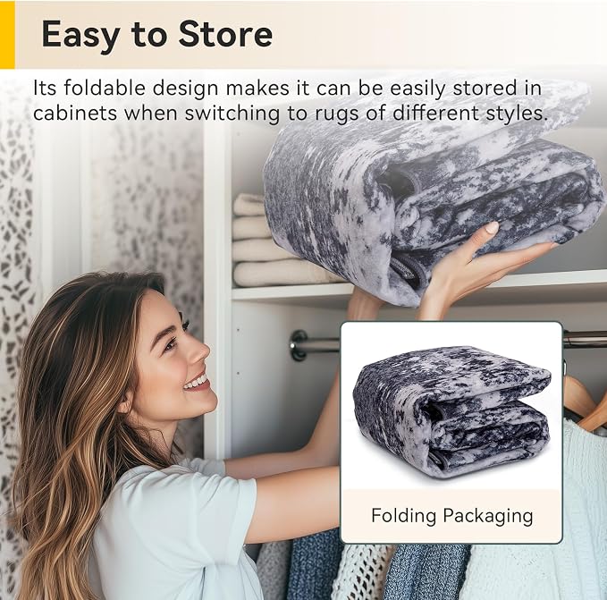 RELEANY Washable Area Rugs 3x8 Non-Slip Modern Abstract Soft - Image 6