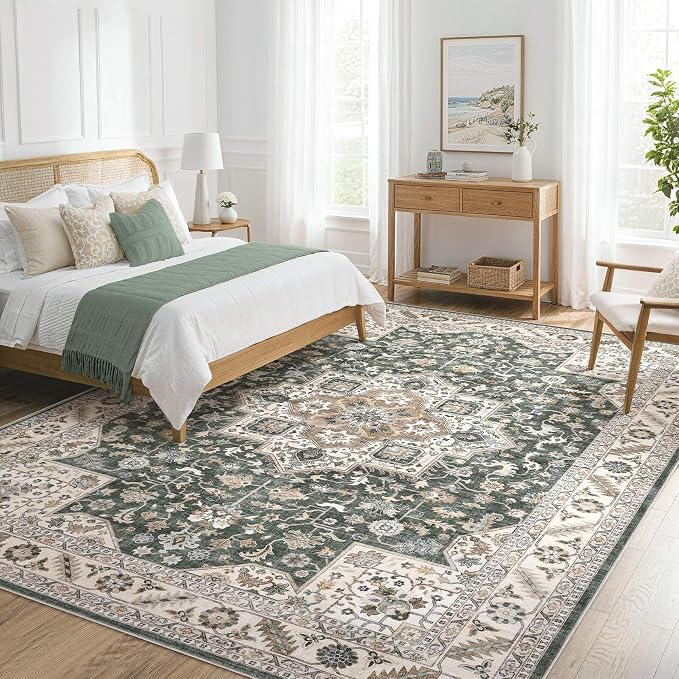 Vintage Living Room Area Rug 10x14 - Image 9