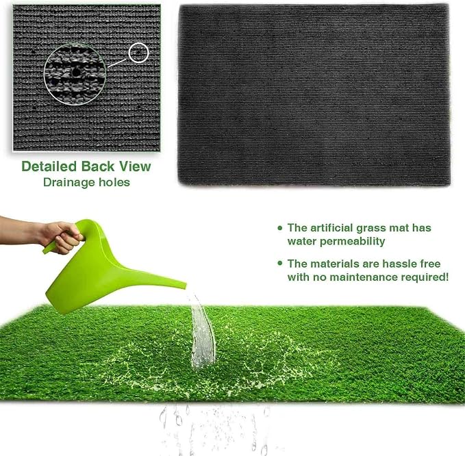 LITA Realistic Artificial Grass Turf Lawn Customized Size 9 x 68 Feet, 1.38" - Image 3