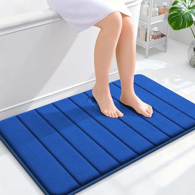 OLANLY Memory Foam Bath Mat 36x24, Super Soft Absorbent Bathroom Rugs, Quick Dry by OLANLY