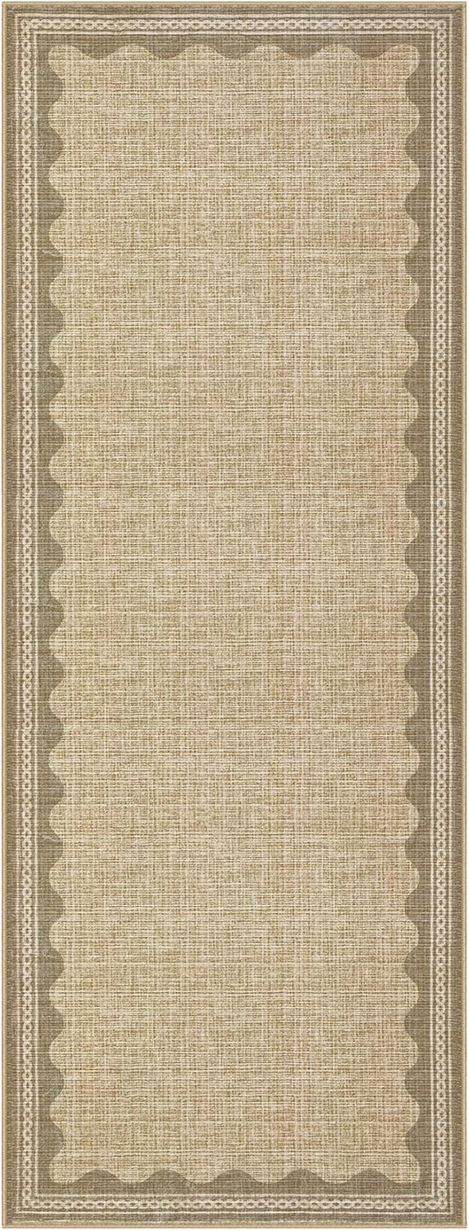 GarveeHome 2.5x8 Runner Rug for Hallway Washable Kitchen Rugs Non Slip Solid - Image 4