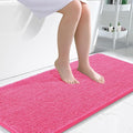 OLANLY Bathroom Runner Rugs 47x24, Soft Absorbent Chenille Bath Rugs, Rubber by OLANLY