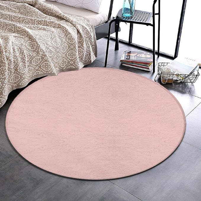 Room Sofa Yoga Soft Round Carpet, Home Decor Non Slip Kitchen Office Circle Rug - Image 2