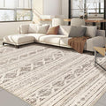 Nakagishi 6x9 Area Rugs Living Room: Washable Boho Large Neutral Soft Farmhouse by NakagishiAreaRug